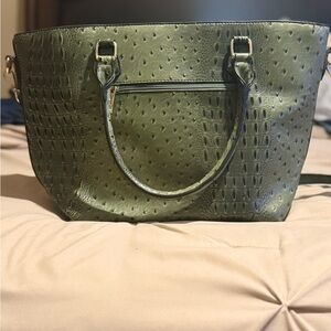 Chic Olive Green Tote Bag